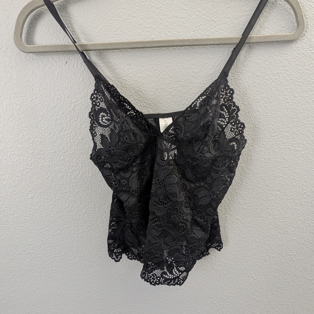 Forever 21 Black Lace Top